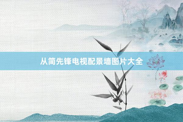 从简先锋电视配景墙图片大全